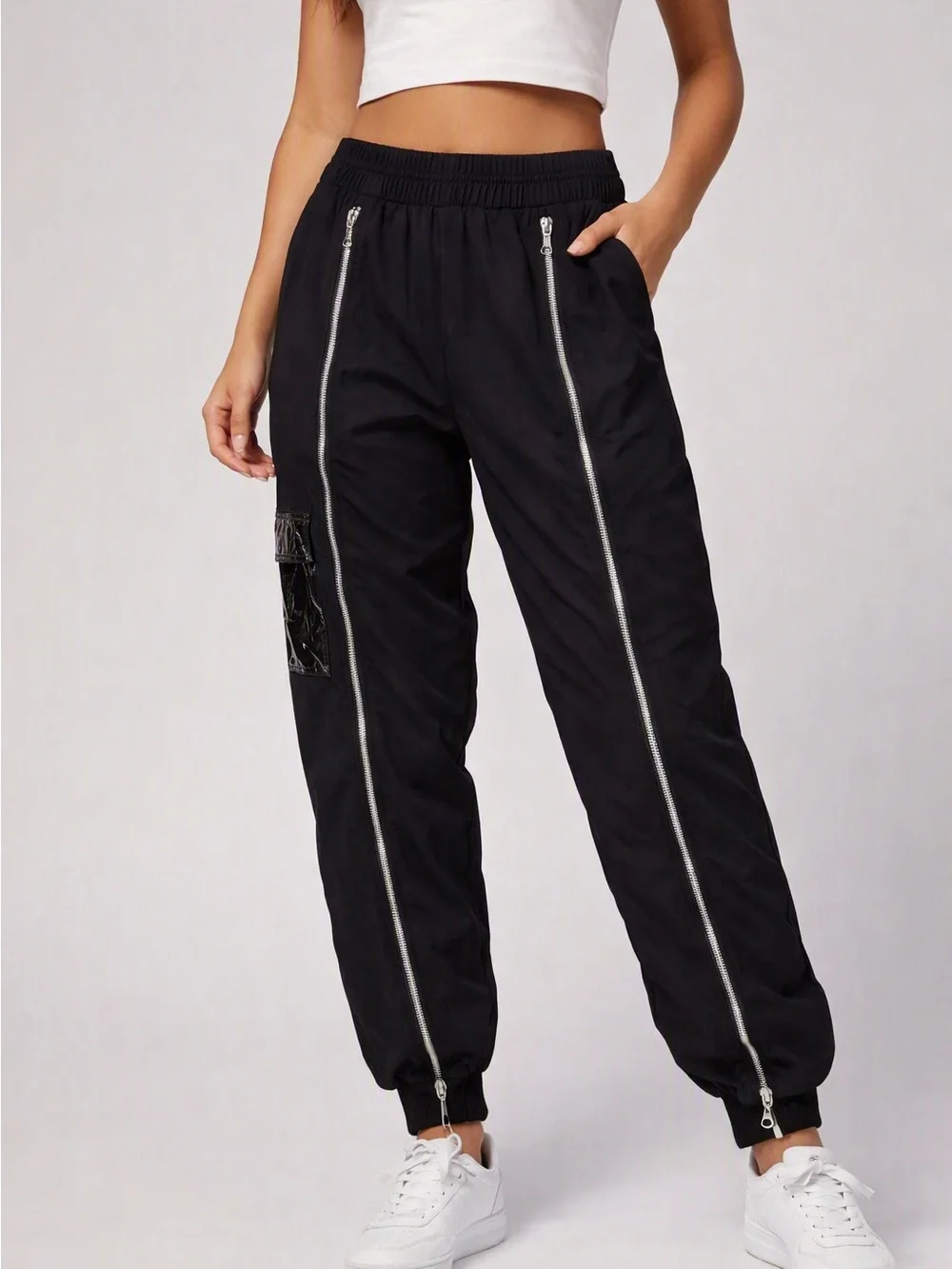 Nike Sportswear Icon Clash Woven Zip Track Pants Black Medium EUC